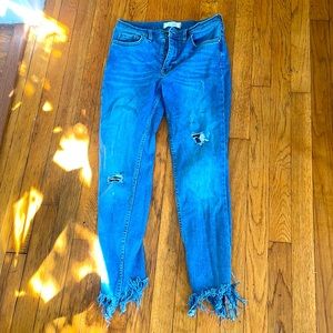 Free people size 28 blue jeans